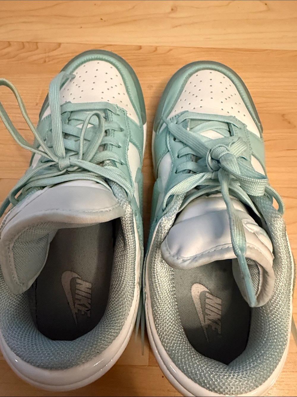 Nike Dunks Teal Blue Athletic Shoes Size 8 Women - Picture 6 of 6